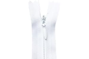 YUEDI 20PCS Nylon Invisible Zipper,Sewing for Handmade Garment/Bags/Home Textile,Tailor Sewer Crafter's Special(22 inch,White)