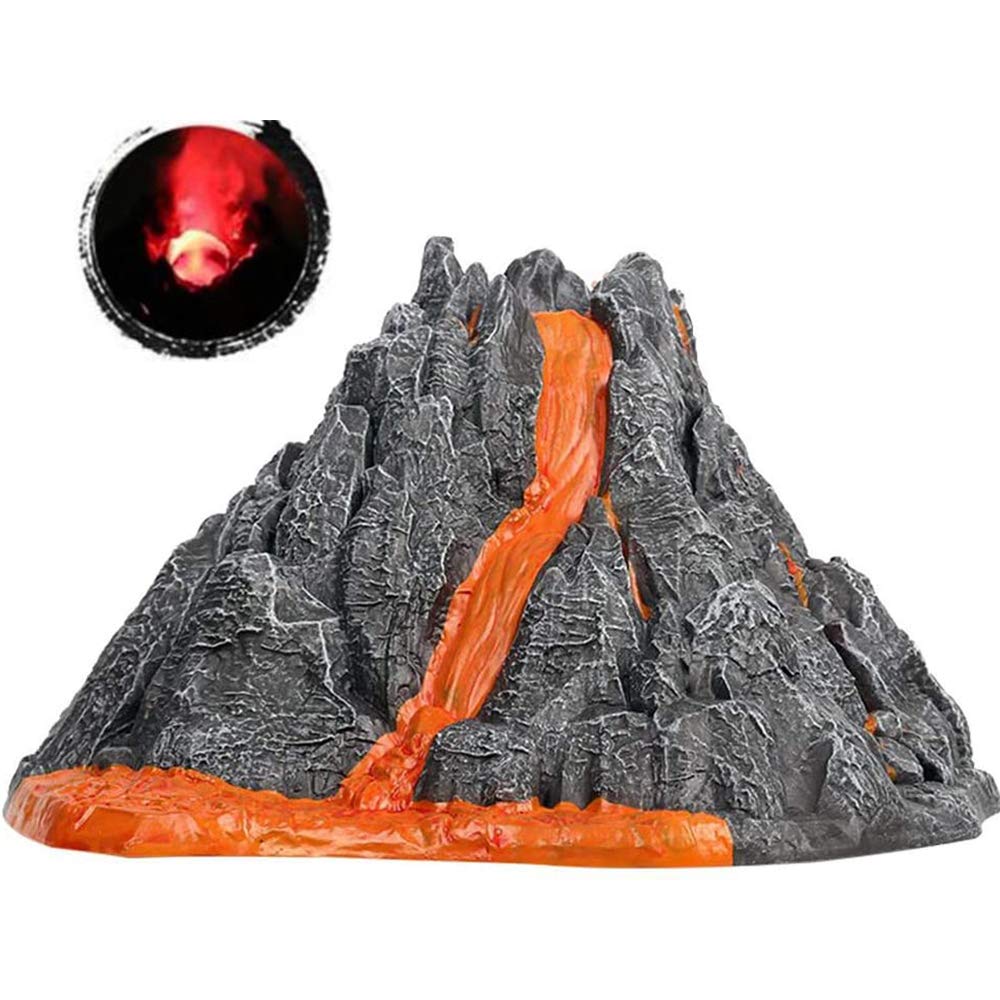 BERHICHAD Steaming Volcano Model Great Addition to Dinosaurs Great Gift for Kids Birthday Decoration