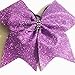 CHEER BOW - JUST DO IT ! Black Glitter Cheerleading Bow with white glitter lettering - Custom & Team cheer bows by request ...check out the other colors available by request