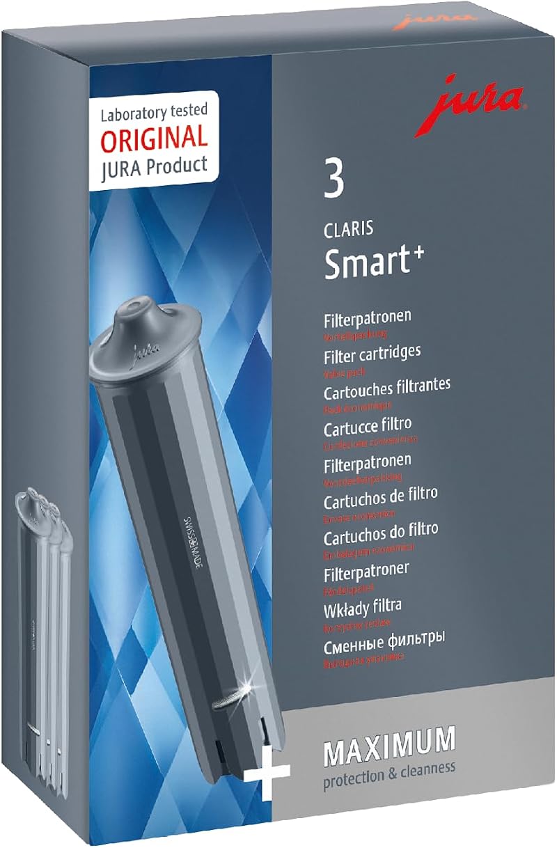 Jura 24233 Claris Smart+ Filter Cartridge Set of 3 Gray