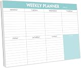 Nokingo Weekly Planner Pad 52 Sheets Undated 25.4x17.8cm Daily Schedule view 1