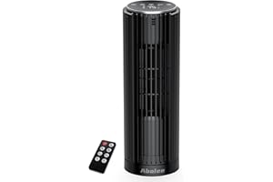 Tower Fan for Bedroom, 23ft/s Quiet Cooling Fan, 70° Oscillating Floor Fan with Remote,Led Display,4 Speed Options,4 Modes,12