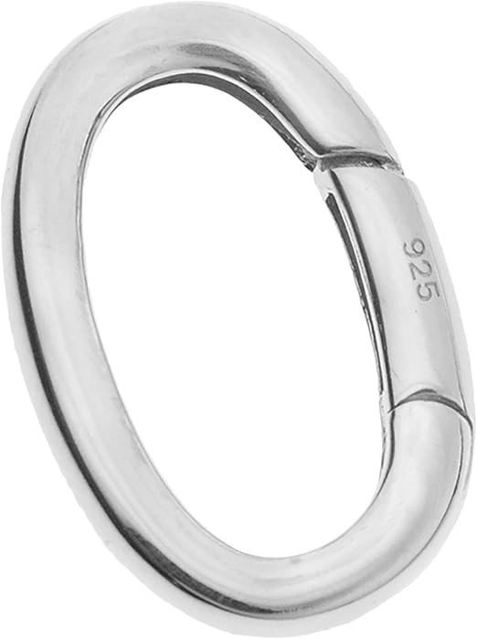 .925 Sterling Silver Oval Pearl Necklace Enhancer Shortener