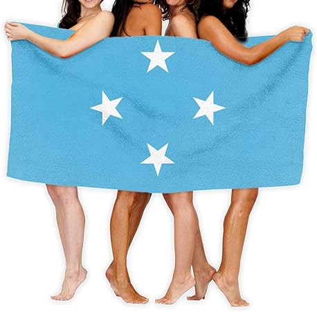 TYHJU Toallas de Playa para Mujeres Hombres Manta Bandera Azul de