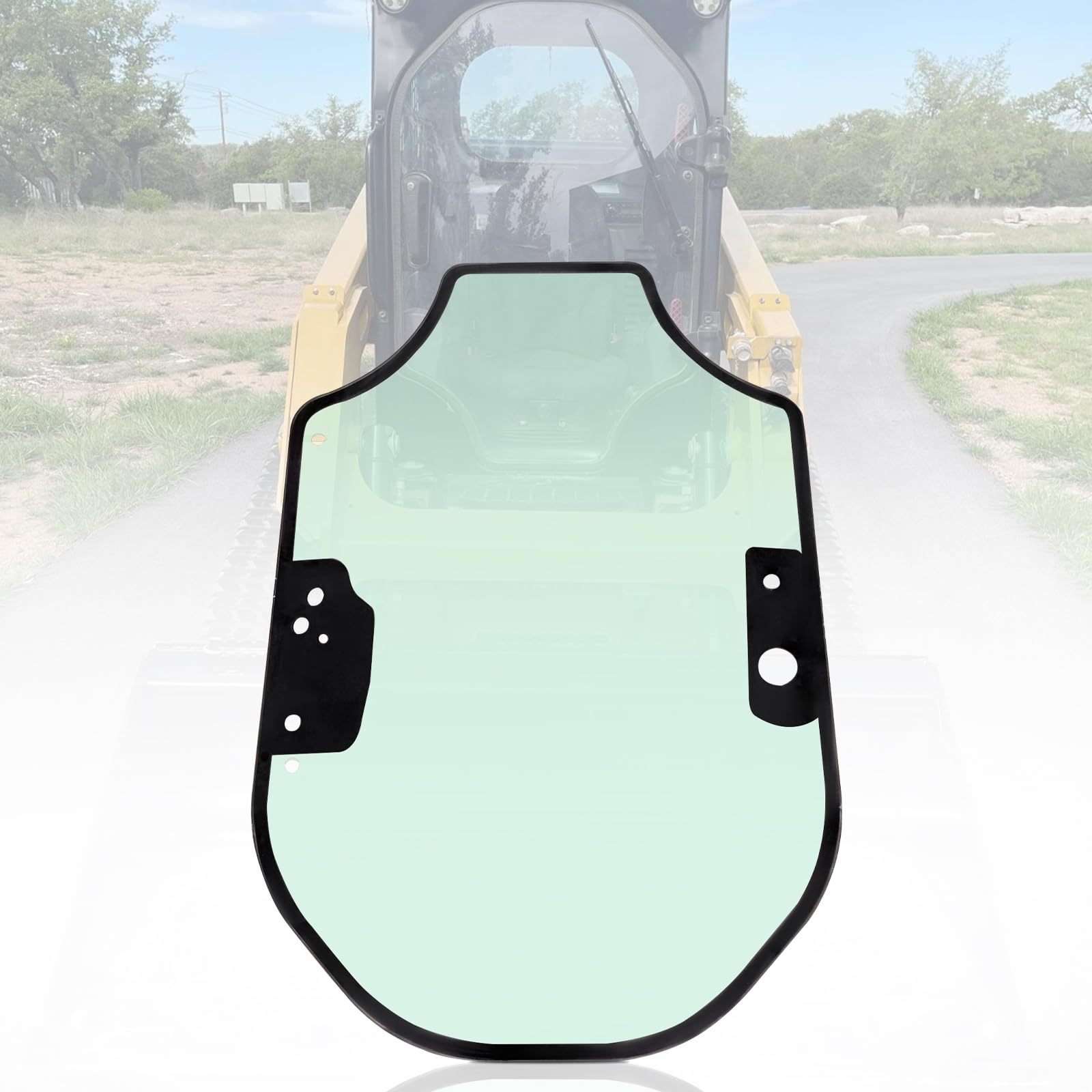 Photo 1 of ** USED***345-6230 Front Door Glass Fits For Caterpillar Skid Steer CAT SERIES D 259D 259D3 262D3 246D 249D 297D 3456230