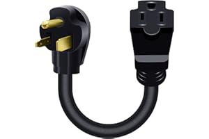 H HZXVOGEN HZXVOGEN Welding Cord N6-50P to N5-15R 50 Amp Male to 15 Amp Female 14AWG Heavy Duty Adapter Cable for Stick MMA ARC MIG TIG Plasma Cutter Welder Weld