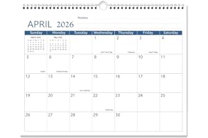 2026-2027 Wall Calendar - Hanging Calendar 2026-2027 Runs from April 2026 Until June 2027, 14.5" x 11.5", Simple Wall Calenda