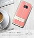 Galaxy S7 Case, Vena vAllure Wave Texture, Bumper Frame, Drop Protection CornerGuard ShockProof, Strong Grip, Slim Hybrid Cover for Samsung Galaxy S7 (Gold/ Coral Pink)