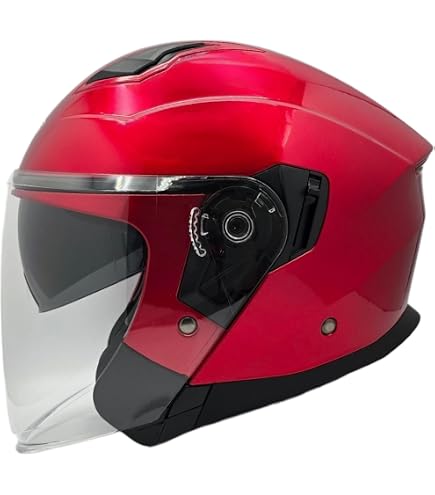 HJC i30 Metal Natural Motorcycle Helmet, DOT Approved (Wine, X- Small) : Automotive