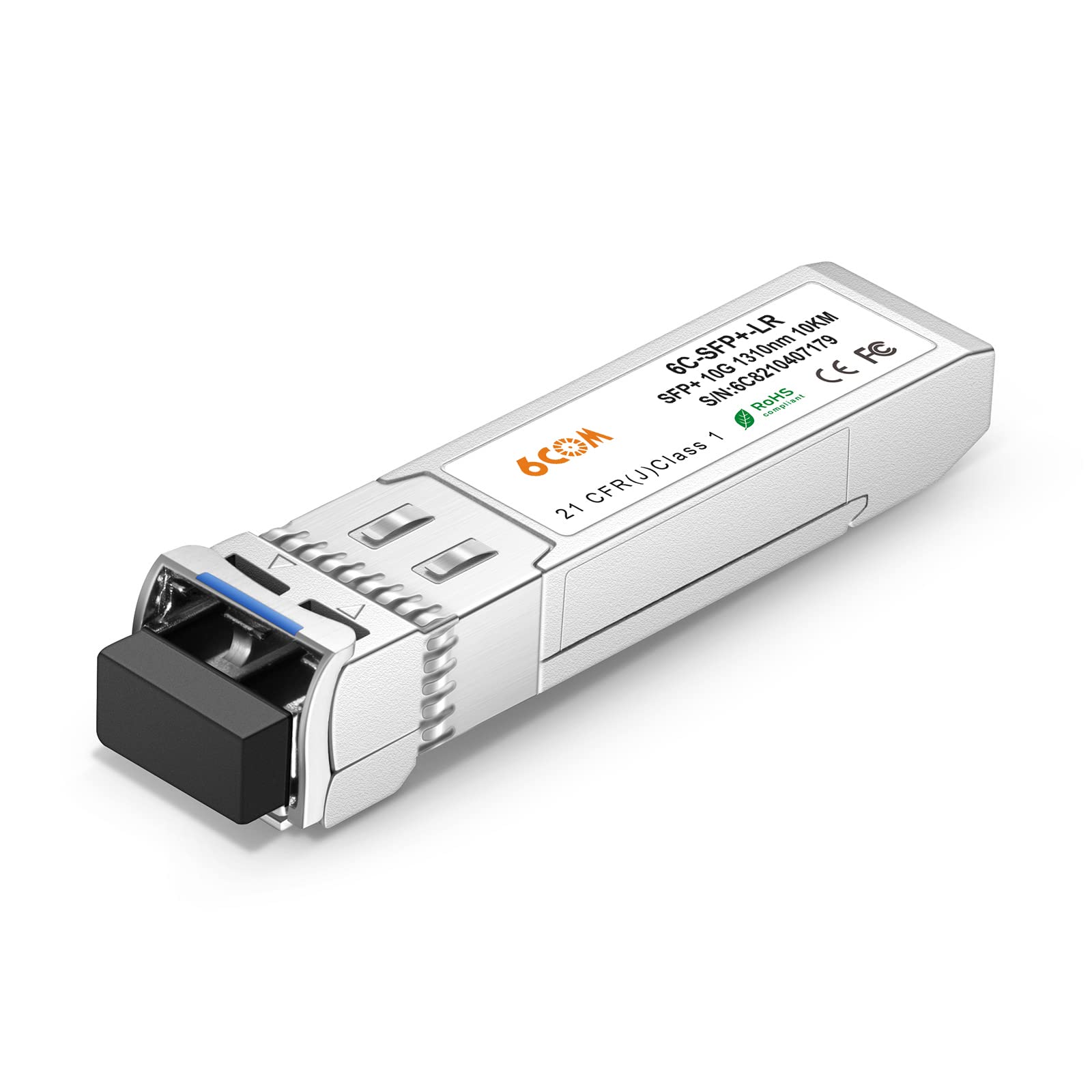 6COMGIGA 10 Gigabit SFP+ LC Single-Mode Transceiver Module 10GBase-LR Module for Netgear AXM762 (DDM, 1310nm, 10km)