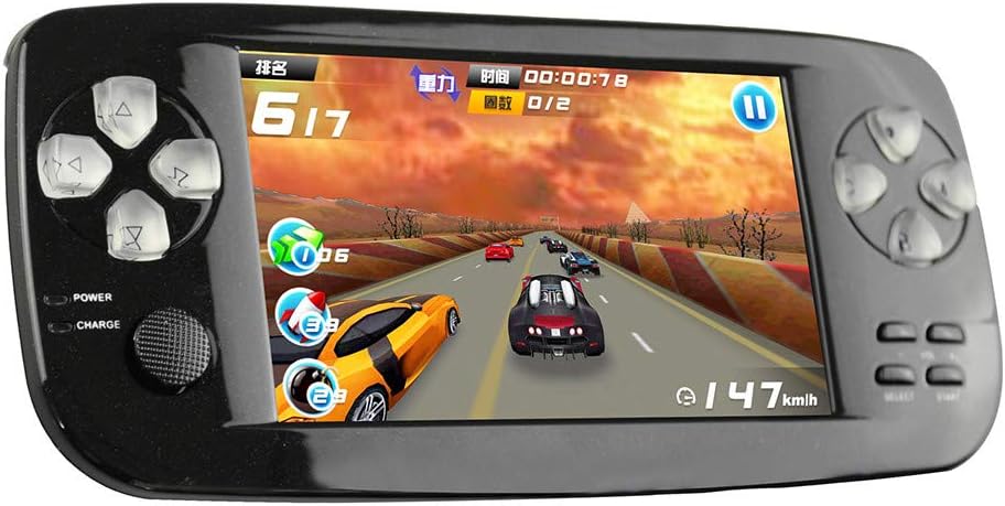 Handheld Game Console, RG350 Retro Game Console OpenDingux Tony System, Free with 32G TF Card Built-in 2500 Classic Game Console 4.3 Inch IPS Screen Portable Video Game Console (Black)