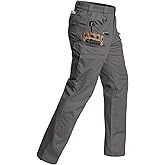 CARWORNIC Men's Stretch Ripstop Tactical Pants Lightweight Water-Resistant Flex Hiking Cargo Work Pants with 11 Pockets