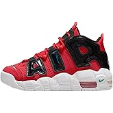 Nike Air More Uptempo Big Kids' Shoes (DV2205-600, Lobster/White/Green Noise/Black) Size 6