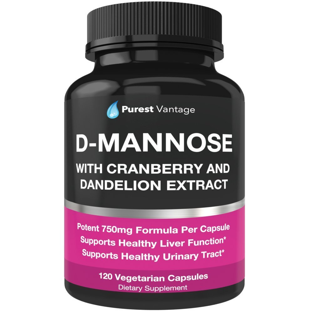 D Mannose Capsule W Cranberry Dandelion Urinary Tract Purest