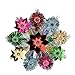 Northlight Lighted Tinsel Starburst Star Christmas Tree Topper with Multicolored Lights, 8.5