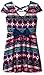 One Step Up Girls' Printed Liverpool Skater with Criss Cross Back Dress