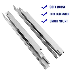 6 Pairs of 21 Inch Undermount Soft Close Drawer