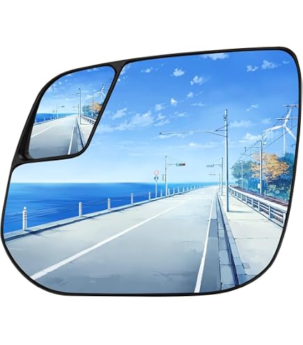 DNA Motoring Side Mirror Glass - Left Side With Blind Spot Mirror For 2015-2019 Chevy Colorado/GMC Canyon