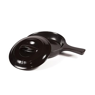 &bdquo;Xtrema&ldquo; - auk&scaron;čiausios kokybės 100% keramikos dirbinių tradicijos &bdquo;Skillet W / Lid&ldquo; | Ekologi&scaron;kas, žalias, natūralus, mikrobangų krosnelės seifas, indų plovimo ma&scaron;ina saugi - 7 colių