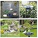MADETEC Solar Birdbath Fountain Pump, Solar Outdoor Water Fountain Panel Kit for Bird Bath,Small Pond,Garden and Lawn (1.4W), Black