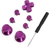 Zunate 7PCS Aluminum Alloy Button Set for PS4 Controller Thumbstick Analog Grip view 7