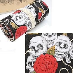 SIPLIV Canvas Roll-up Pencil Wrap, Travel Drawing