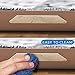 J&B Rug Grippers Premium 8 pcs Anti Curling - Non-Slip Pads For Flat Corners. Renewable Gripper Tape For Carpet, Rugs & Hardwood Floors. Strongest Adhesive Rug Pad w/ No Sticky Residue by Relia Grip