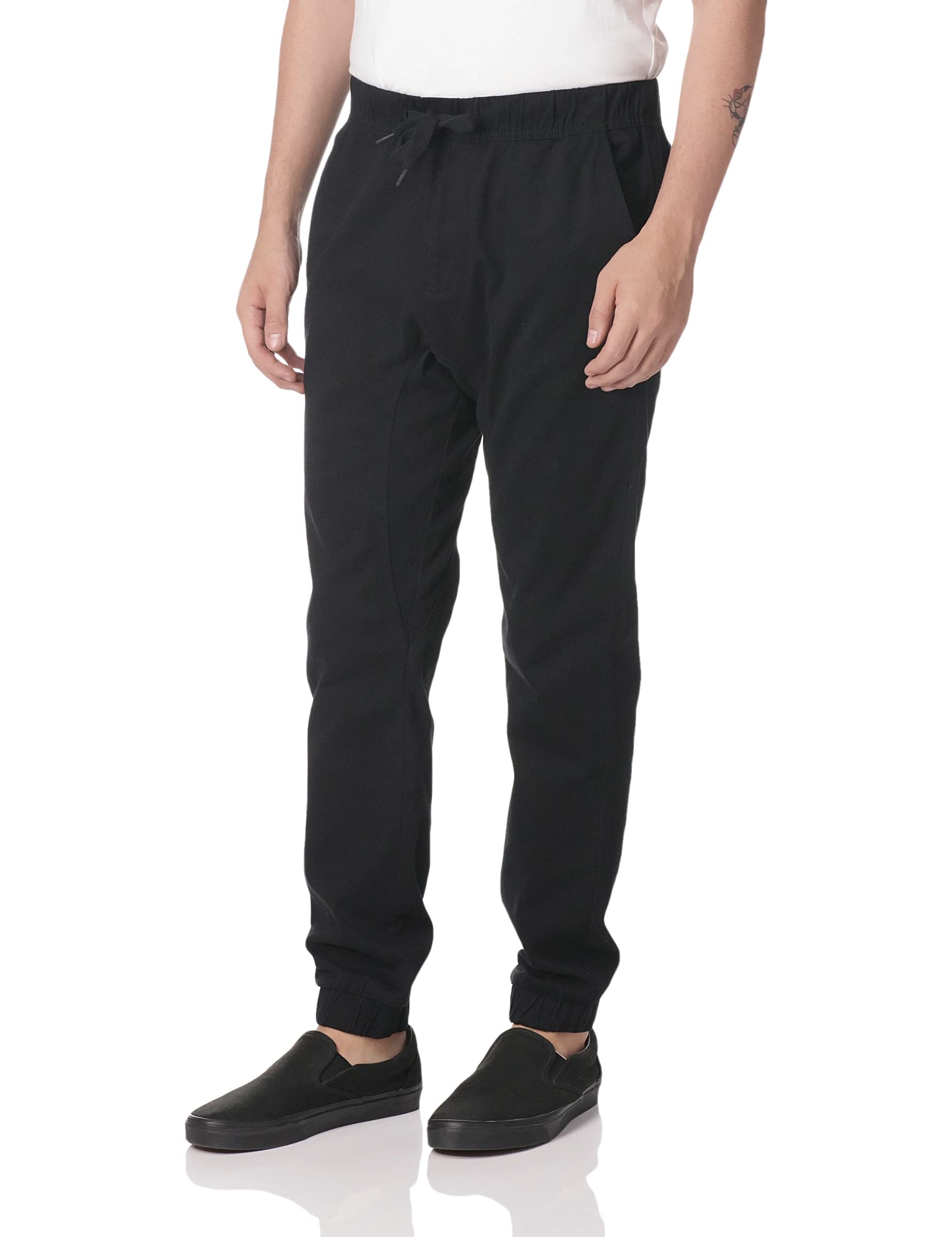 Southpole Mens Basic Stretch Twill Jogger Pants - Reg and Big & Tall Sizes