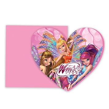 Winx Club Invito Carte 6 Pezzi Sirenix Biglietti D