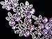 Gbell Clearance! Charm Wedding Bridal Crystal Necklace Earrings Jewelry Set Fine Rhinestone Women's Prom Jewelry Statement (Purple)