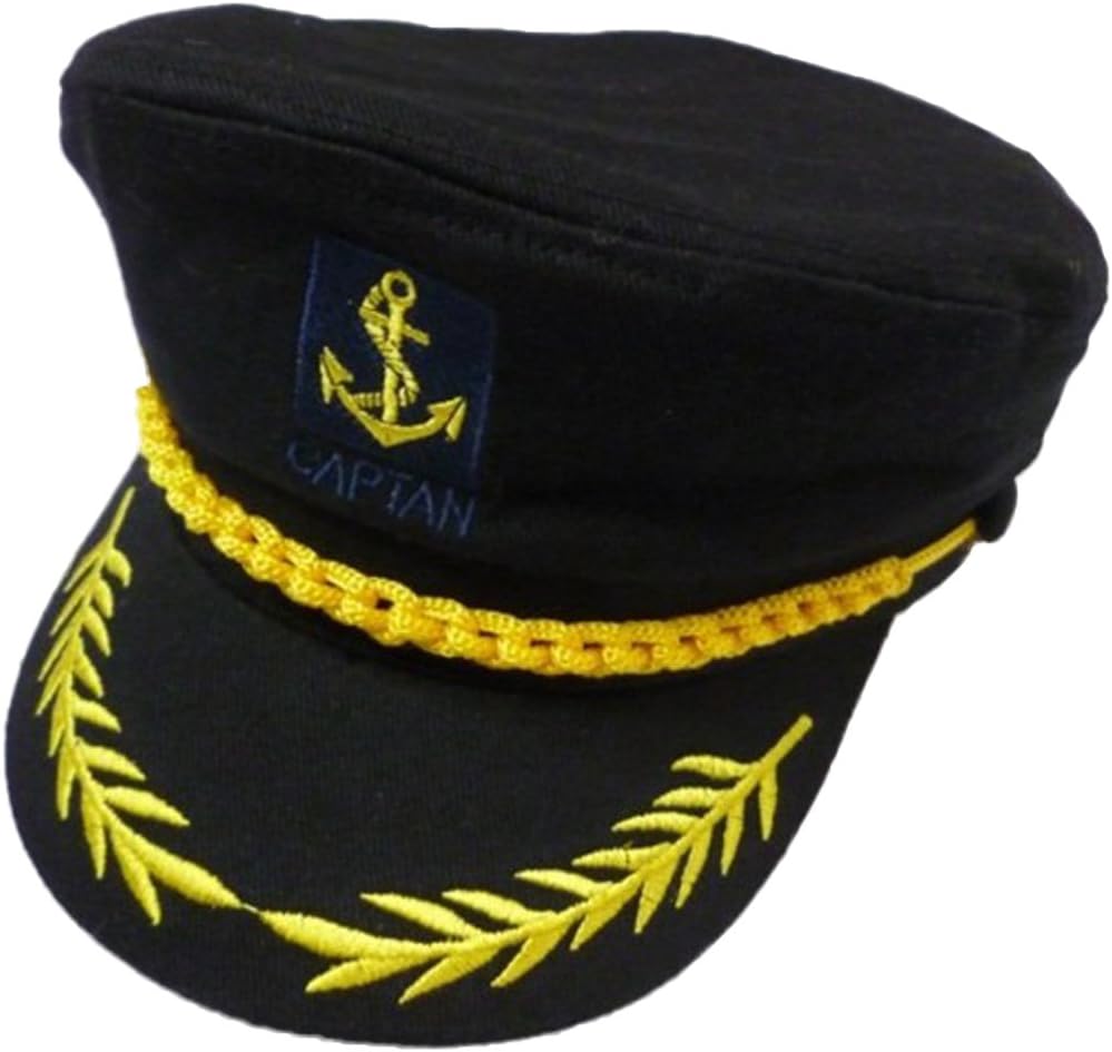 eYourlife2012 Adult Yacht Boat Ship Captain Costume Navy Marine Admiral Hat Cap