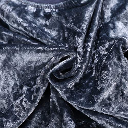1-6Y Girls Velvet Sweatshirt Tops + Pants Fashion Sports Tracksuit Clothes Set (2-3T, Blue)