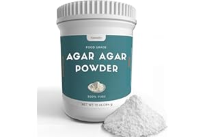 HZNXOLRC 10 oz Agar Agar Powder, 100% Pure, Premium Natural Thickener and Gelling Agent, Rich in Dietary Fiber, Suitable for Making Candies, Cheeses, Jellies, Jams and More