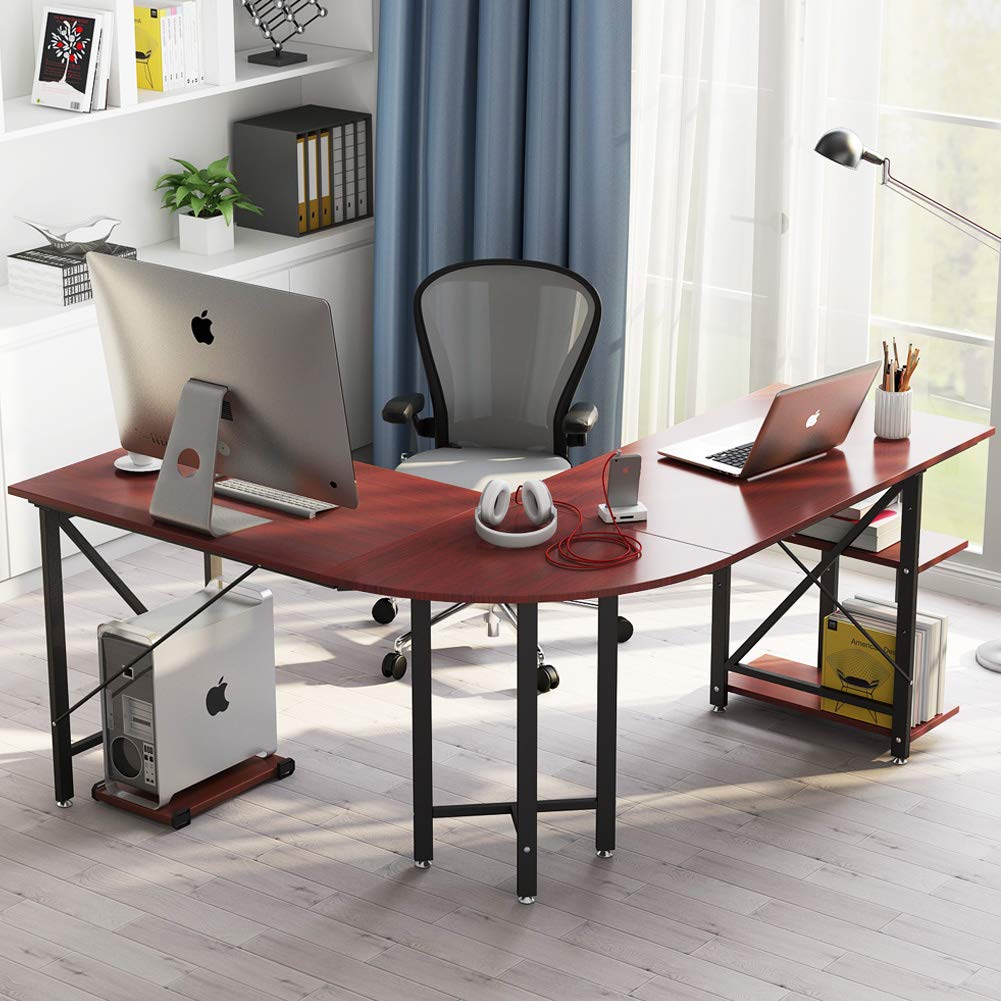 Corner Computer Station For Family Room
