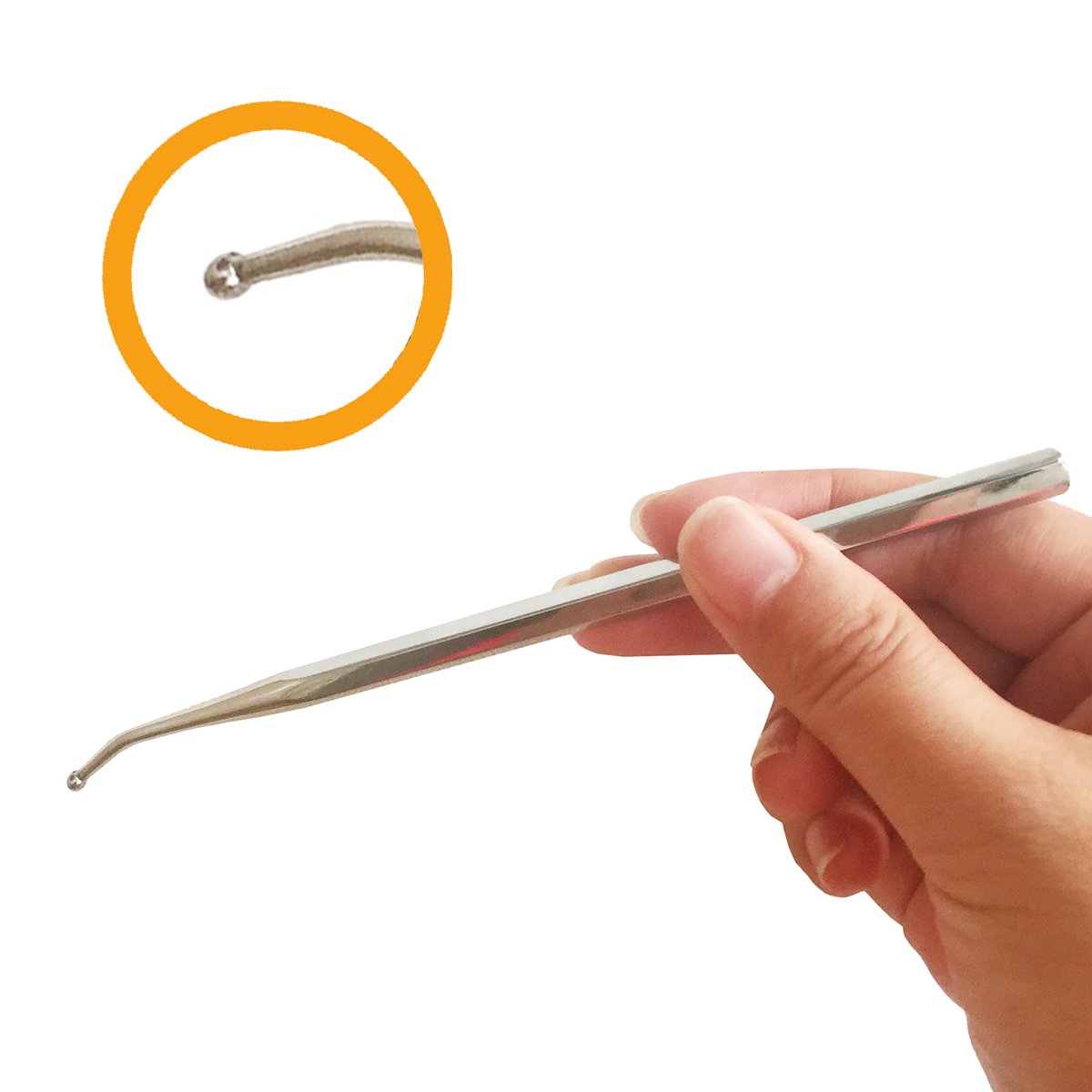 Photo 1 of Angled Curved Ear and Body Point Probe Stimulator Acupressure Pocket Ear Chart and Pouch