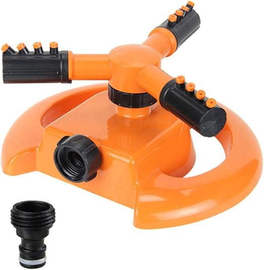 Xinhuamei aspersor de césped, aspersor de agua de jardín automático 360