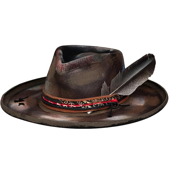 RUEDIGER Retro Wide Brimmed Stiff Fedora Men display picture 3