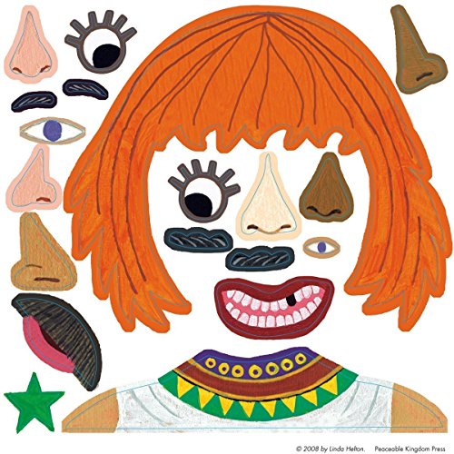 Peaceable Kingdom Sticker Fun! Funny Faces Reusable Sticker Tote