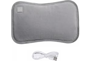 Hot Water Bag Electric Hot Water Bag with 3 Mode Control Portable Glove Style Washable Explosion-Proof with USB Charging Port