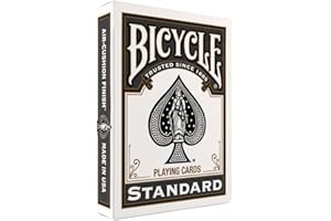 Bicycle Black Playing Cards, Standard Index Poker Size, Classic Deck of Cards for Poker, Blackjack, Family Game Night & Card Games, Fun for All Ages
