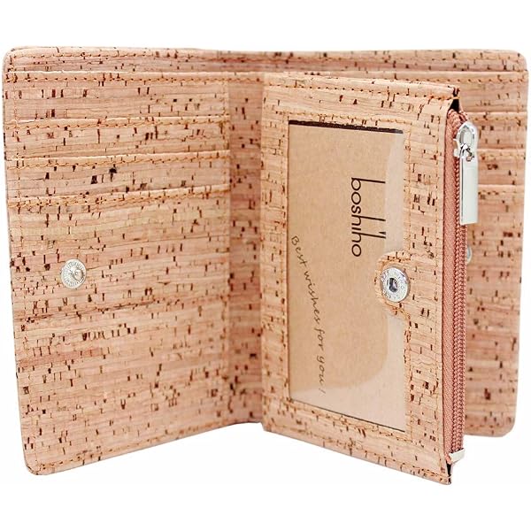 Corkor Minimalist Cork Card Holder - Vegan, RFID Blocking, Slim Front Pocket Wallet With AirTag Slot