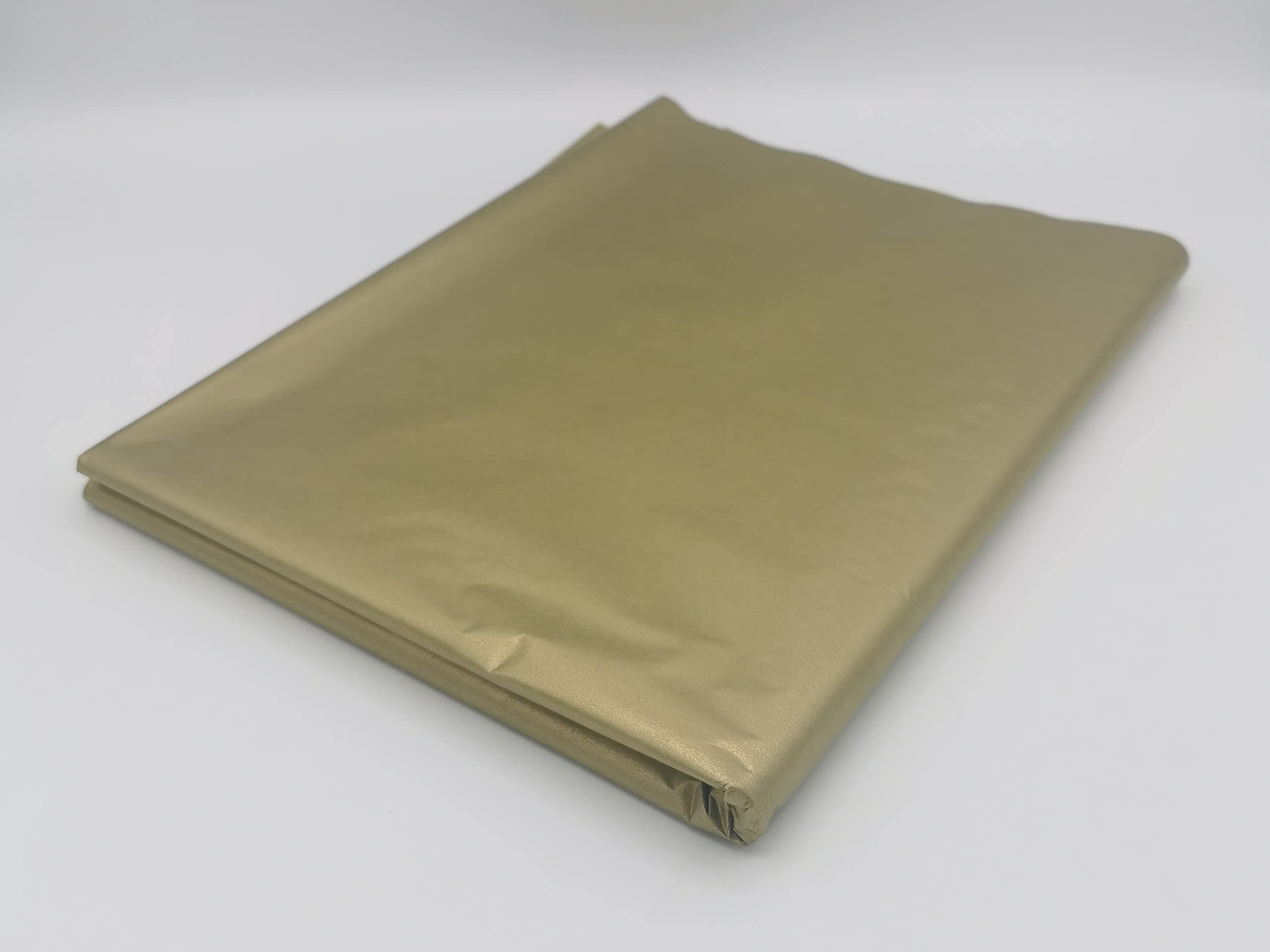 100 Coloured Tissue Paper/Gift Wrap/Wrapping Paper Sheets (20" x 30") by ODL Packaging (Gold)