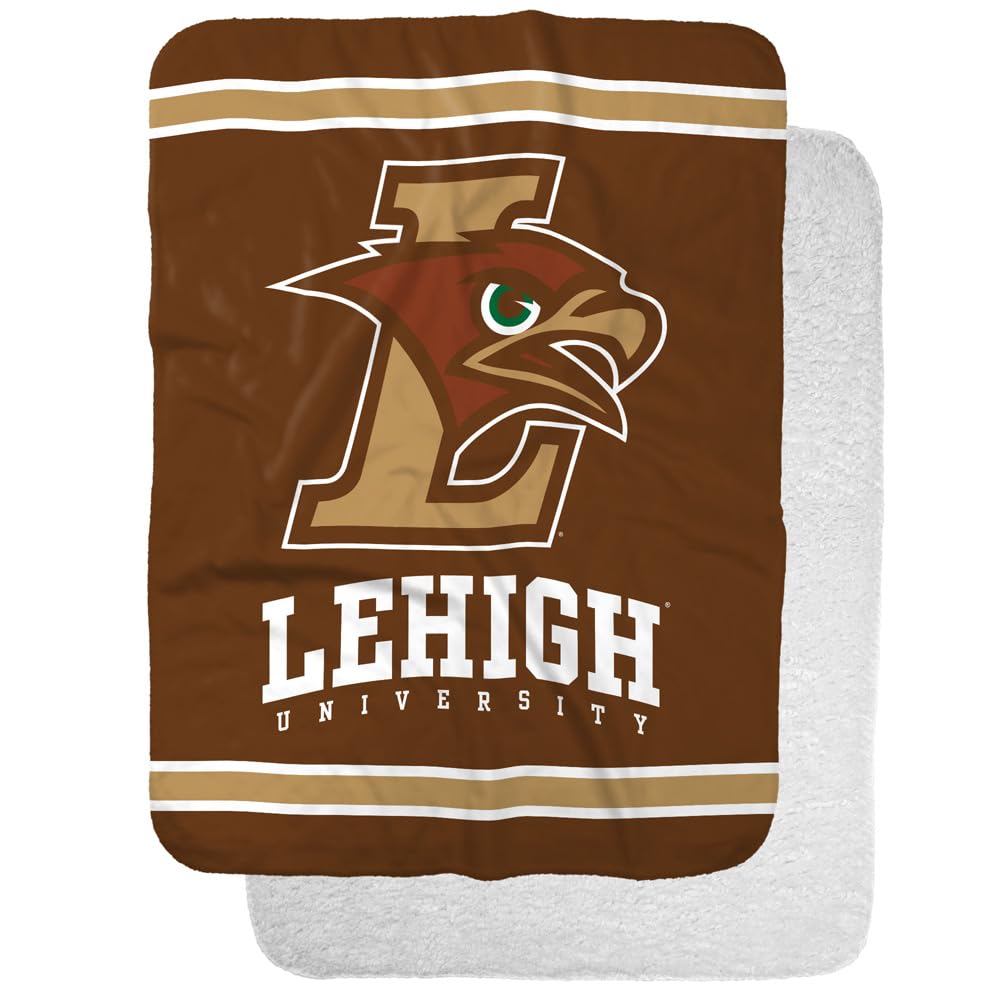 Lehigh University Primary Logo Stripes Sherpa