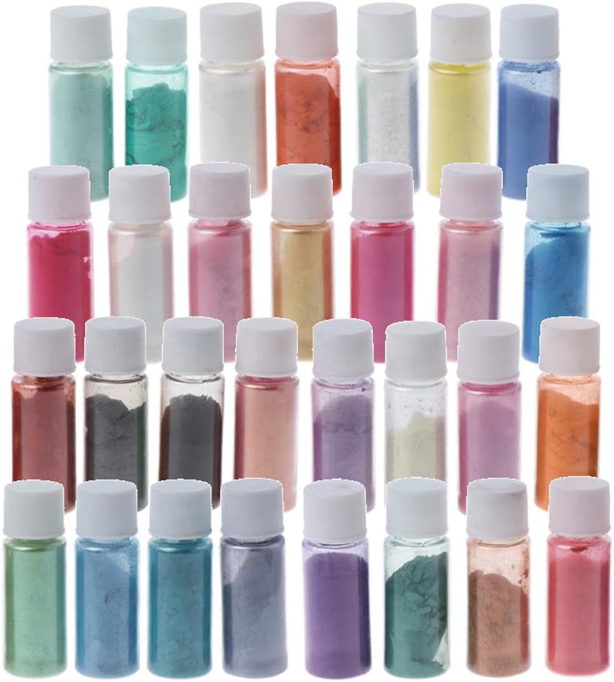 Koungyun 30 Colors Fine Glitter Mica Powder Epoxy Resin Dye Pearl Pigment Natural Powder Epoxy Glitter