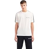 Armani Exchange Mens Regular Fit Cotton Jersey Signature Logo Tee