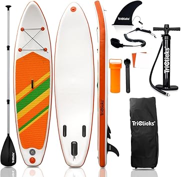 Amazon Supインフレータブル スタンドアップパドルボード League Co 積載重量140 160kg 幅76cm 厚15cm 安定性抜群 Sup 釣り滑り止め ヨガ 釣り マリンスポーツ 海 オレンジ League Co スタンドアップパドルボード