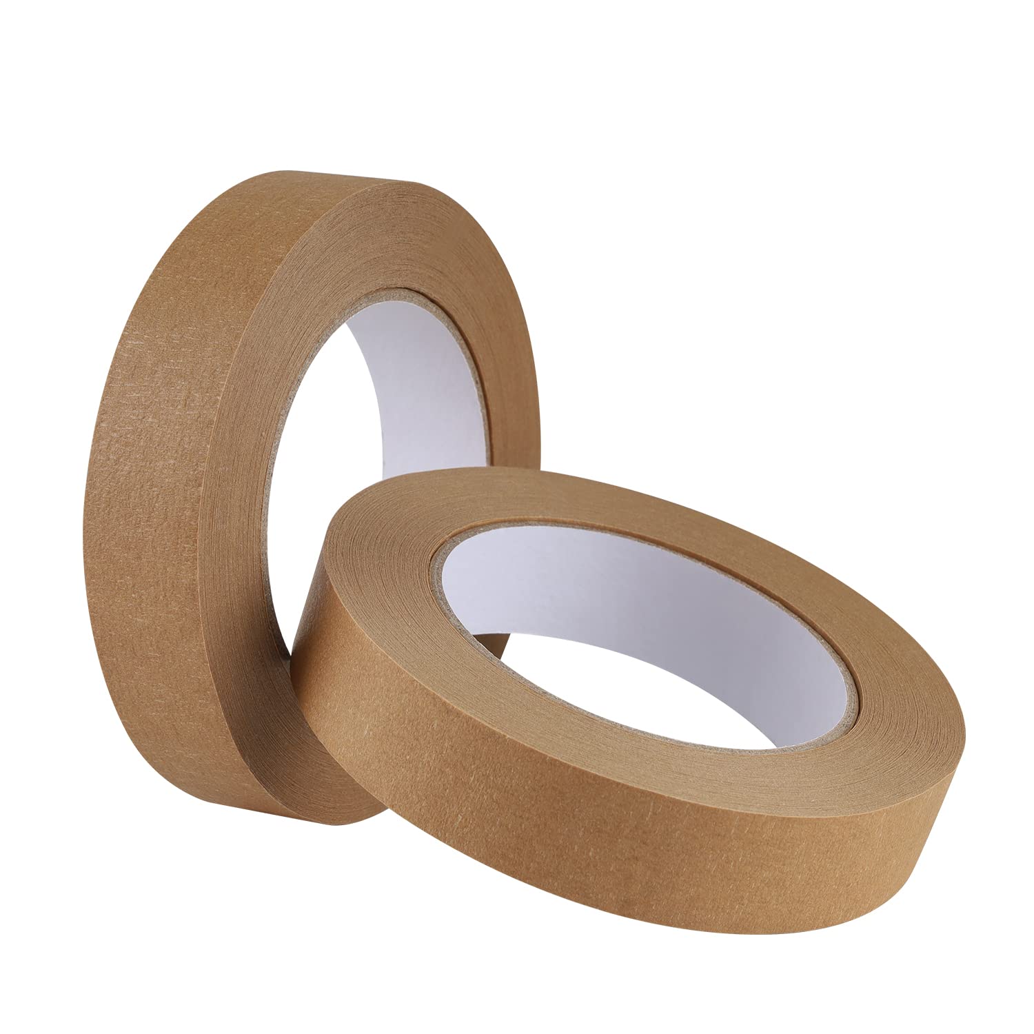 Photo 1 of Lichamp 2 Pack Brown Painters Tape 1 inch, Brown Masking Tape 1 inch x 55 Yards x 2 Rolls (110 Total Yards)