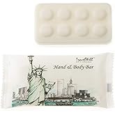 Travelwell Rectangular Bar Soap - Individually Wrapped Hotel-Style Bars - Compact Travel Soap for Toiletry Kits - Bulk Toiletries for Hotels & Care Kits - Pack of One Hundred, 0.5 lb