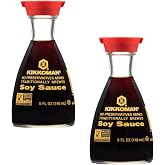 Kikkoman Soy Sauce - Pack of 2 - Use on a Variety of Foods - Stock Up and Have Plenty to go Around - no Preservatives Added - Traditionally Brewed