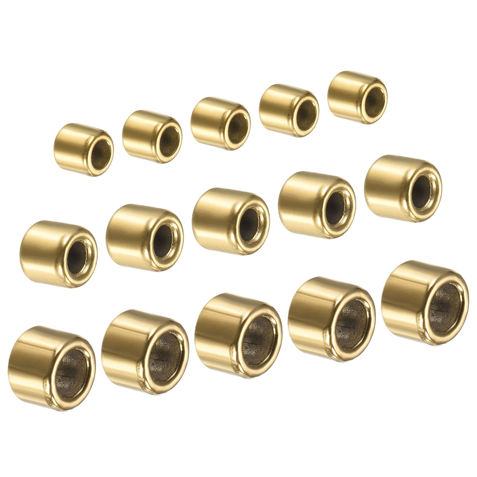 PATIKIL 1.6-2.8mm Ceramic Guide Ring, 15 Pack Fishing Rod Repair Kit for Freshwater Saltwater Fishing, Golden